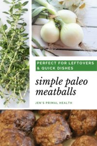 simple paleo meatballs