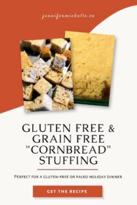 grain free gluten free paleo cornbread stuffing